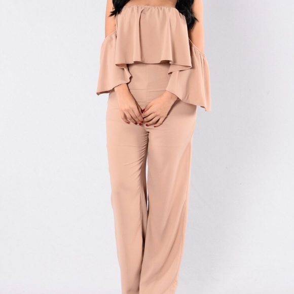 Fashion Nova Pants - Off the Shoulder Jumpsuit